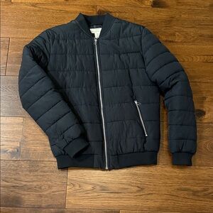 H&M black bomber jacket
